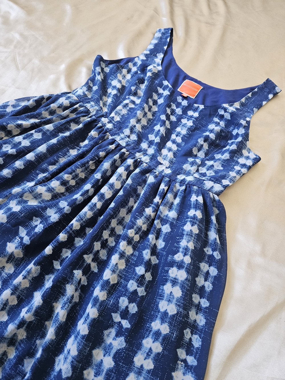 ModCloth Pleasant Temperament A-Line Dress in Shibori Size XL